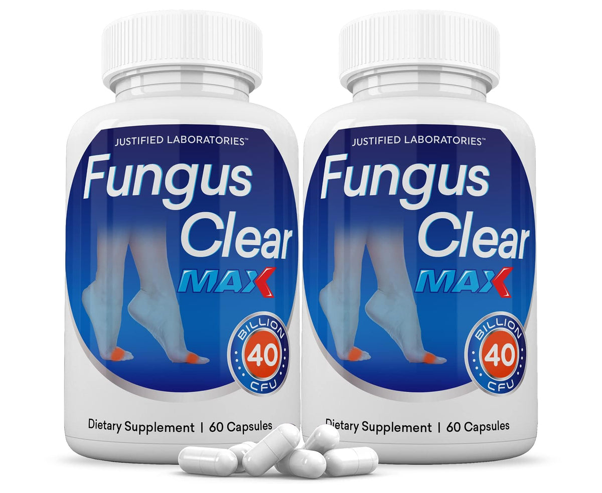 Justified Laboratories Fungus Clear Max bottle front for daily probiotic support