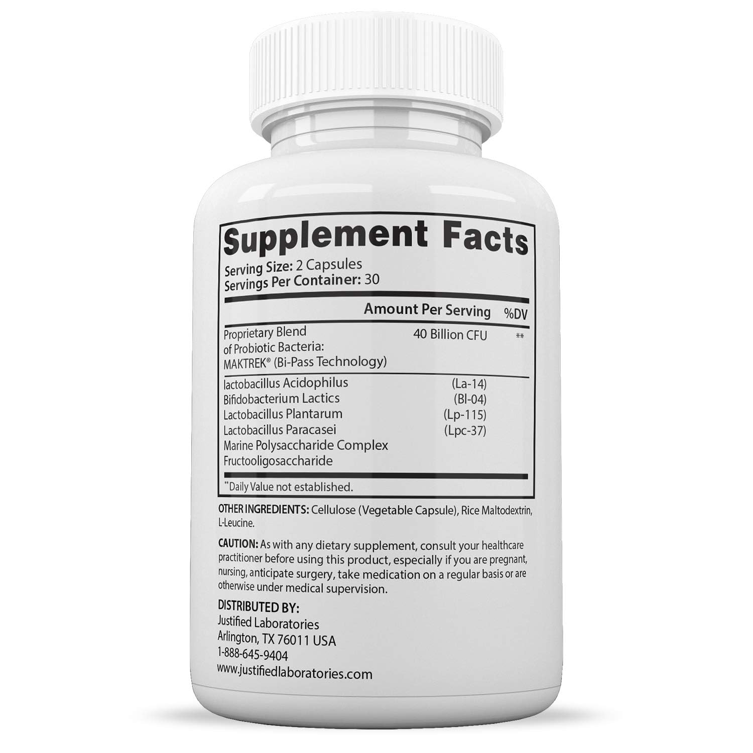 Justified Laboratories Fungus Clear Max capsules shown for easy daily dosing