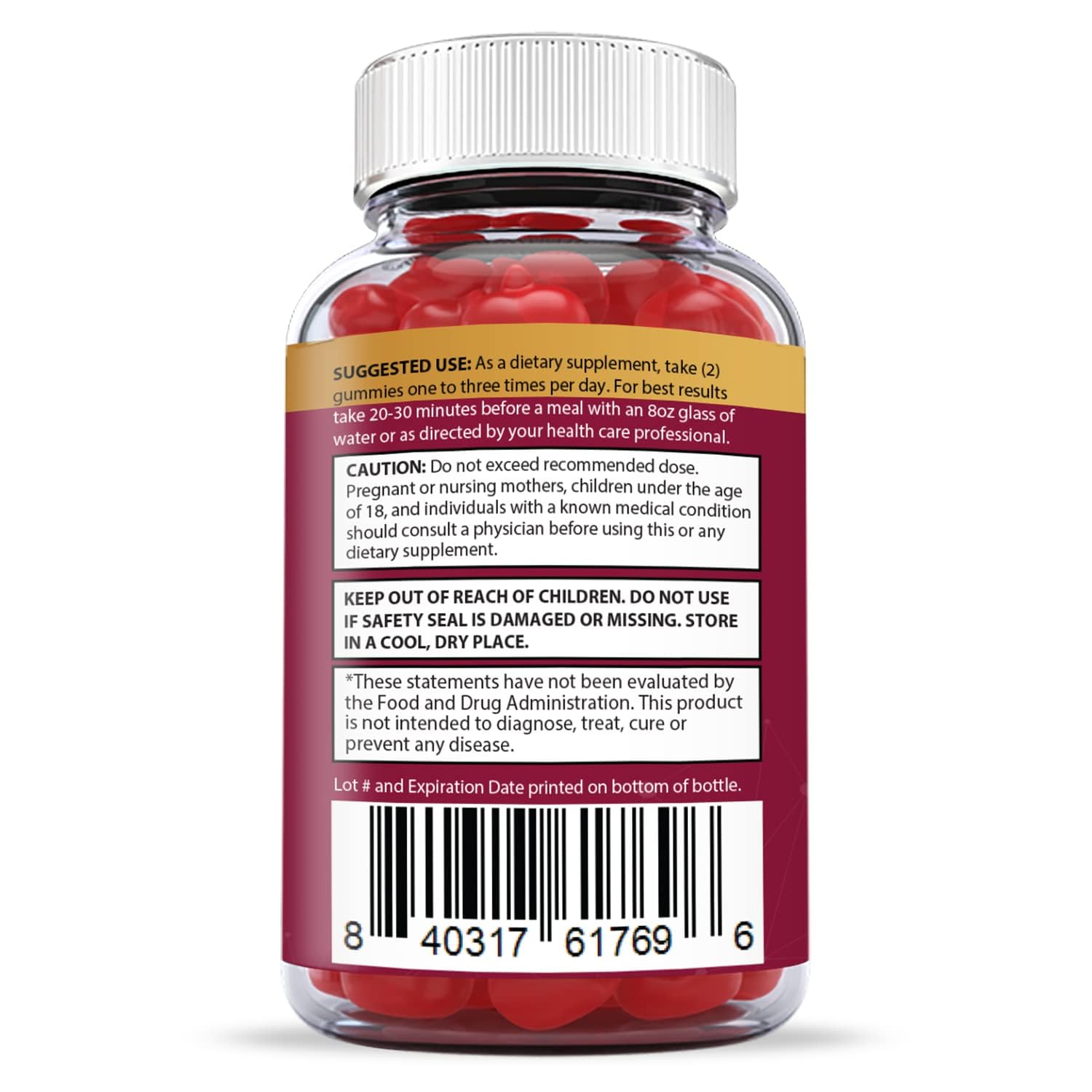 Justified Laboratories Great Results Keto ACV Gummies vegan and non-GMO label supports inclusive diets.