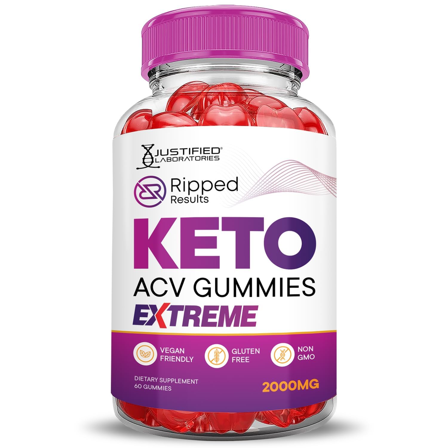 Justified Laboratories gummies with B12 emphasize energy and vitality support.
