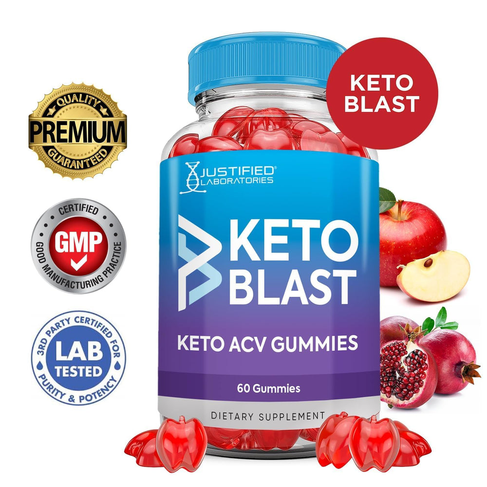 Justified Laboratories Keto Blast gummies with beet juice and pomegranate for vibrant taste