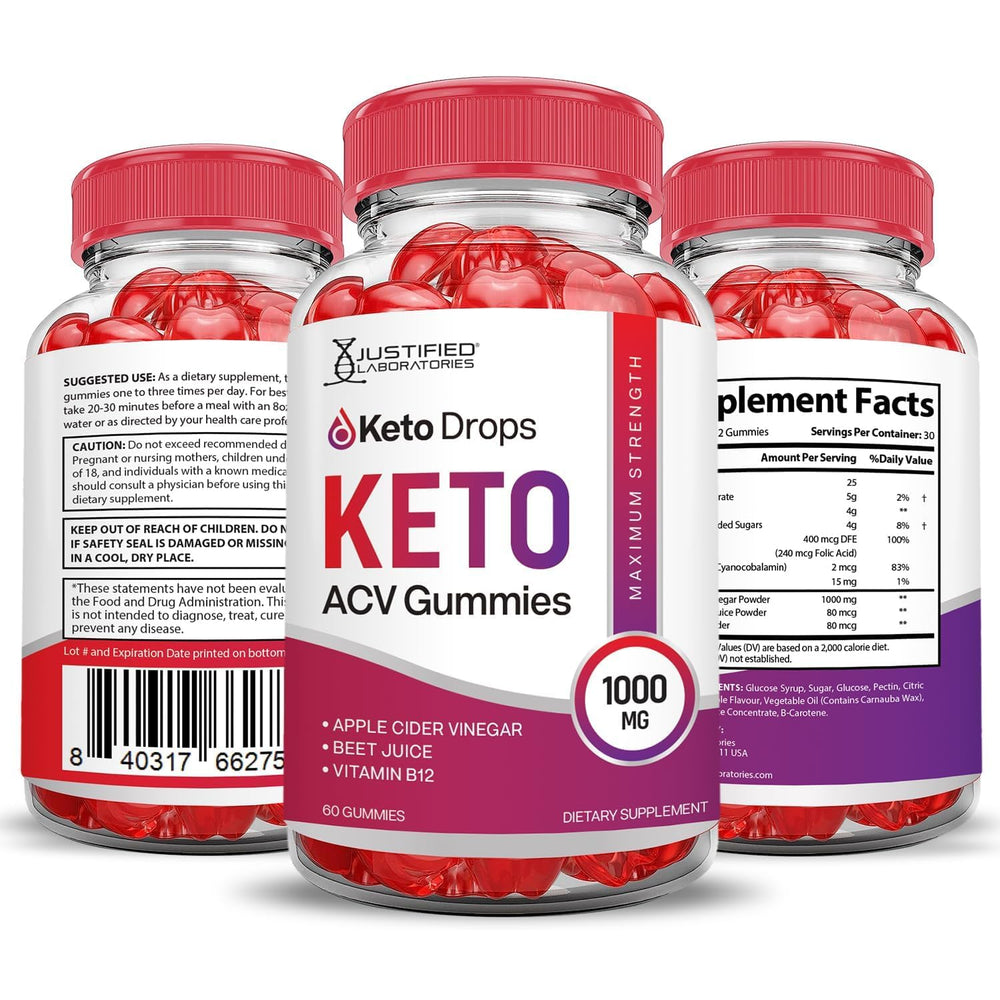 Justified Laboratories Keto Gummies bottle open for easy on-the-go consumption.