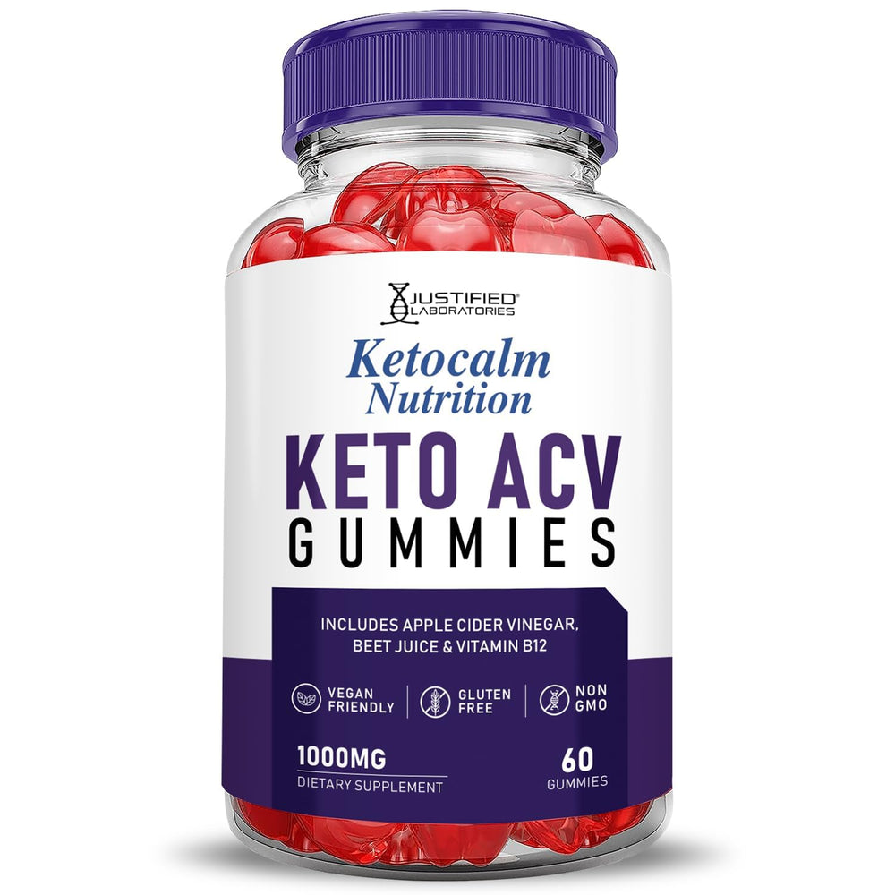 Pomegranate powder accents on Ketocalm label highlighting natural flavor.