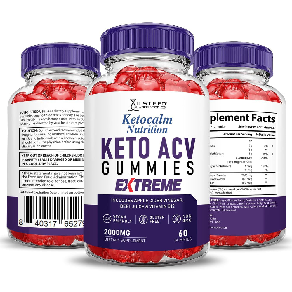Justified Ketocalm vegan non-GMO packaging seal