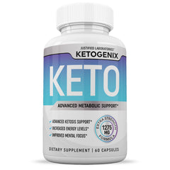 Ketogenix label and packaging indicating quality and testing