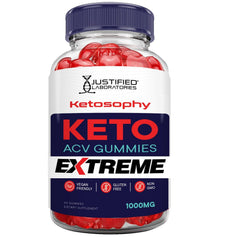 Justified Laboratories Ketosophy gummies with beet juice; natural color and flavor boost.