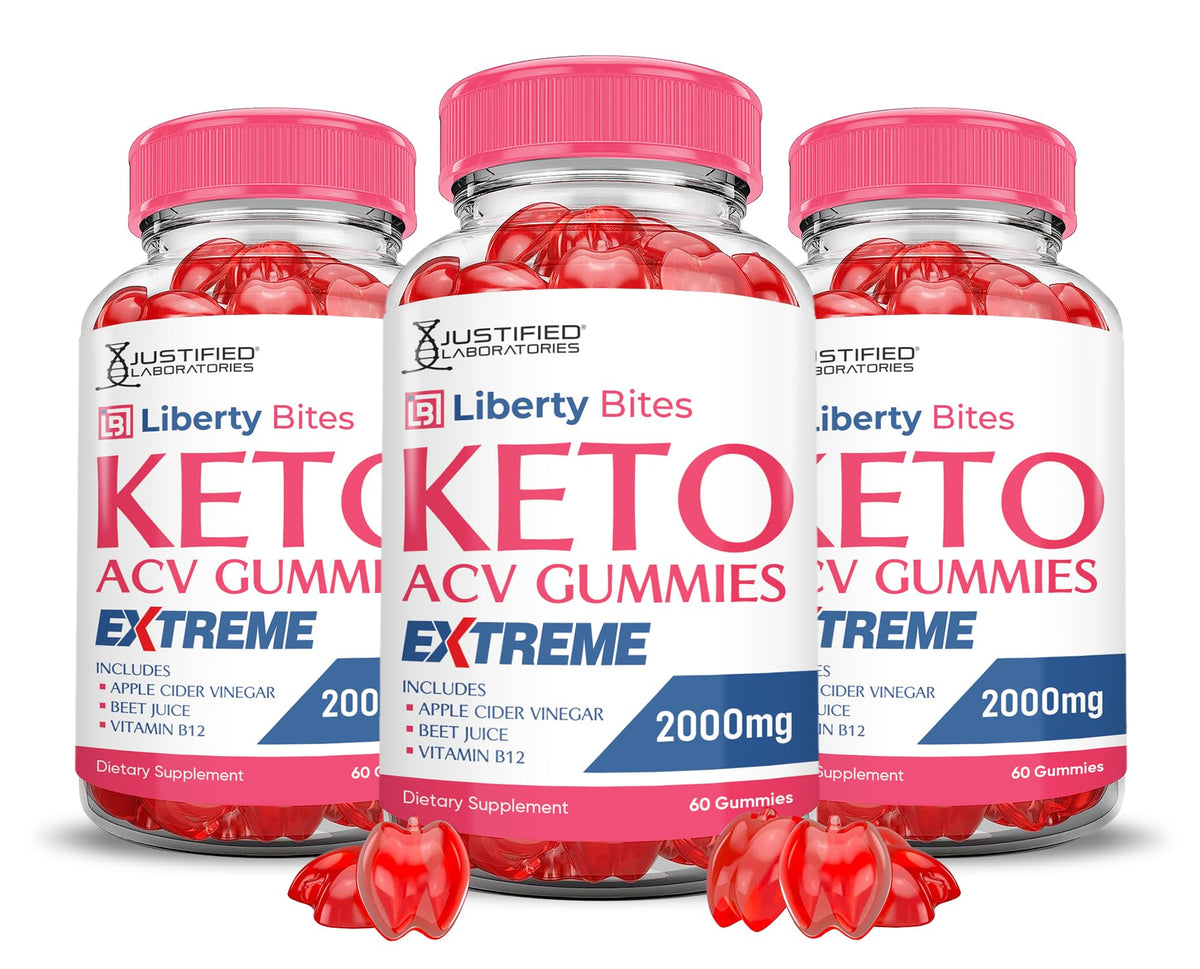 Justified Laboratories Liberty Bites – 3-pack front view; vegan-friendly keto snack option