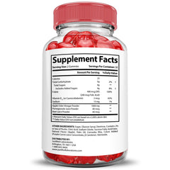 Justified Laboratories Luxe Keto ACV Gummies ingredients panel highlighting beet juice and B12