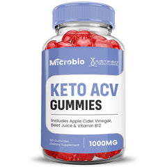Justified Laboratories Microbio Keto ACV Gummies ingredients include beet and pomegranate