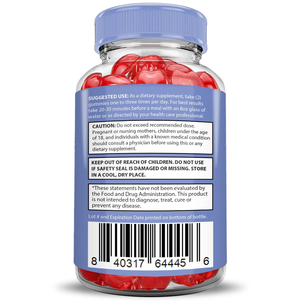 Justified Laboratories Microbio Keto ACV Gummies texture closeup reveals chewy fruit-forward bite.