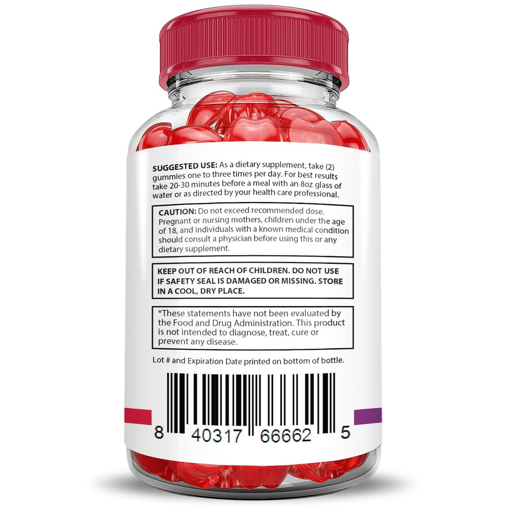 Justified Laboratories Premier Keto ACV Gummies apple cider vinegar on label emphasizes natural formulation