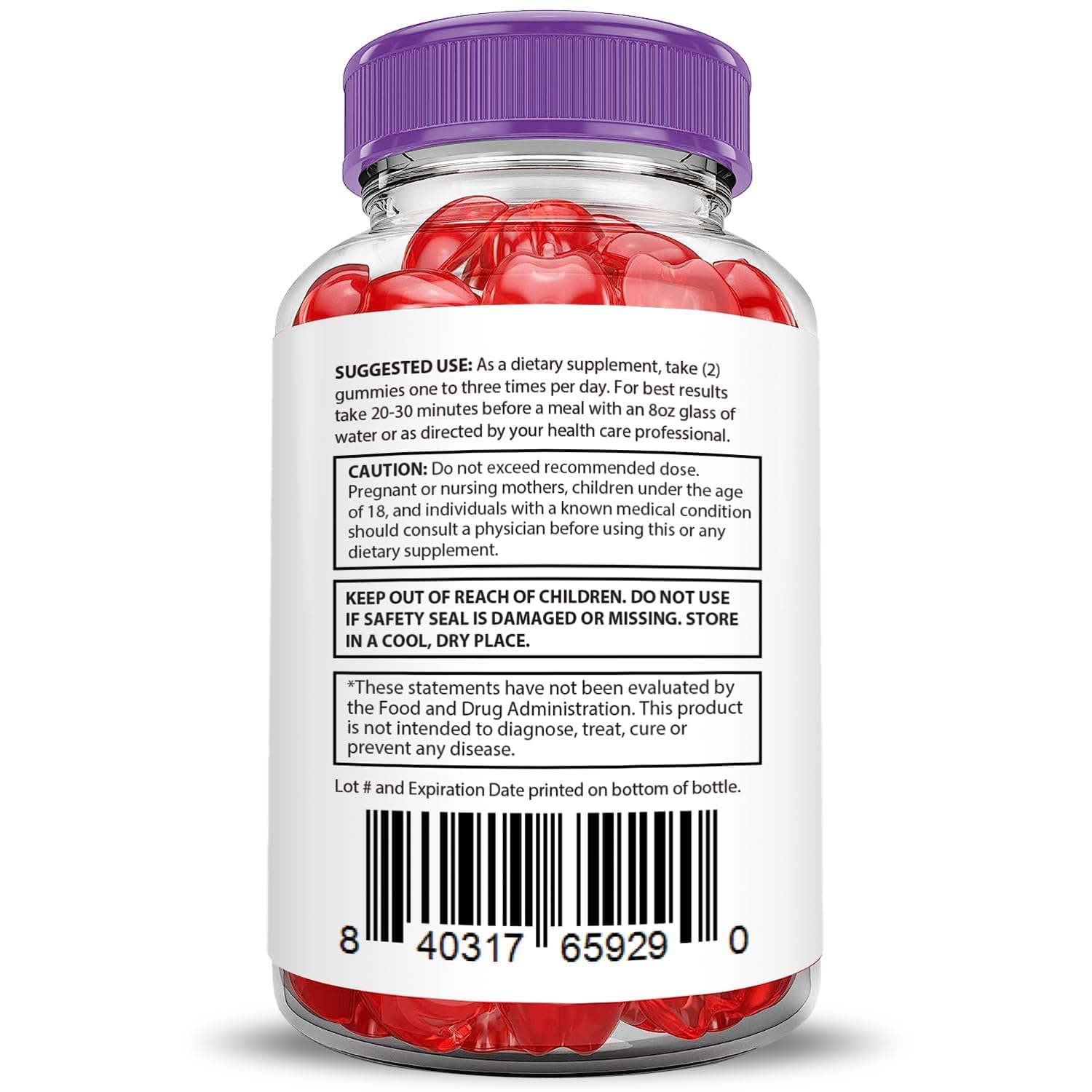 Justified Laboratories Pure Slim Keto ACV Gummies vegan pectin base and gluten-free texture