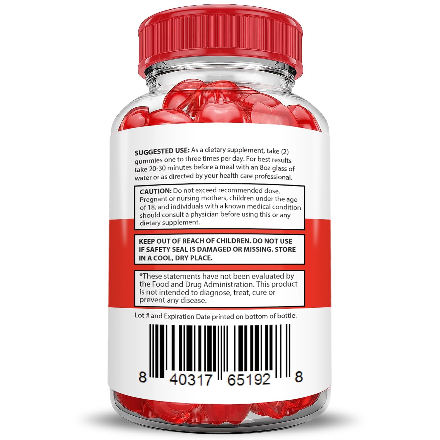 Beet juice powder tint and color in Justified Laboratories Rapid Lean Keto ACV Gummies.