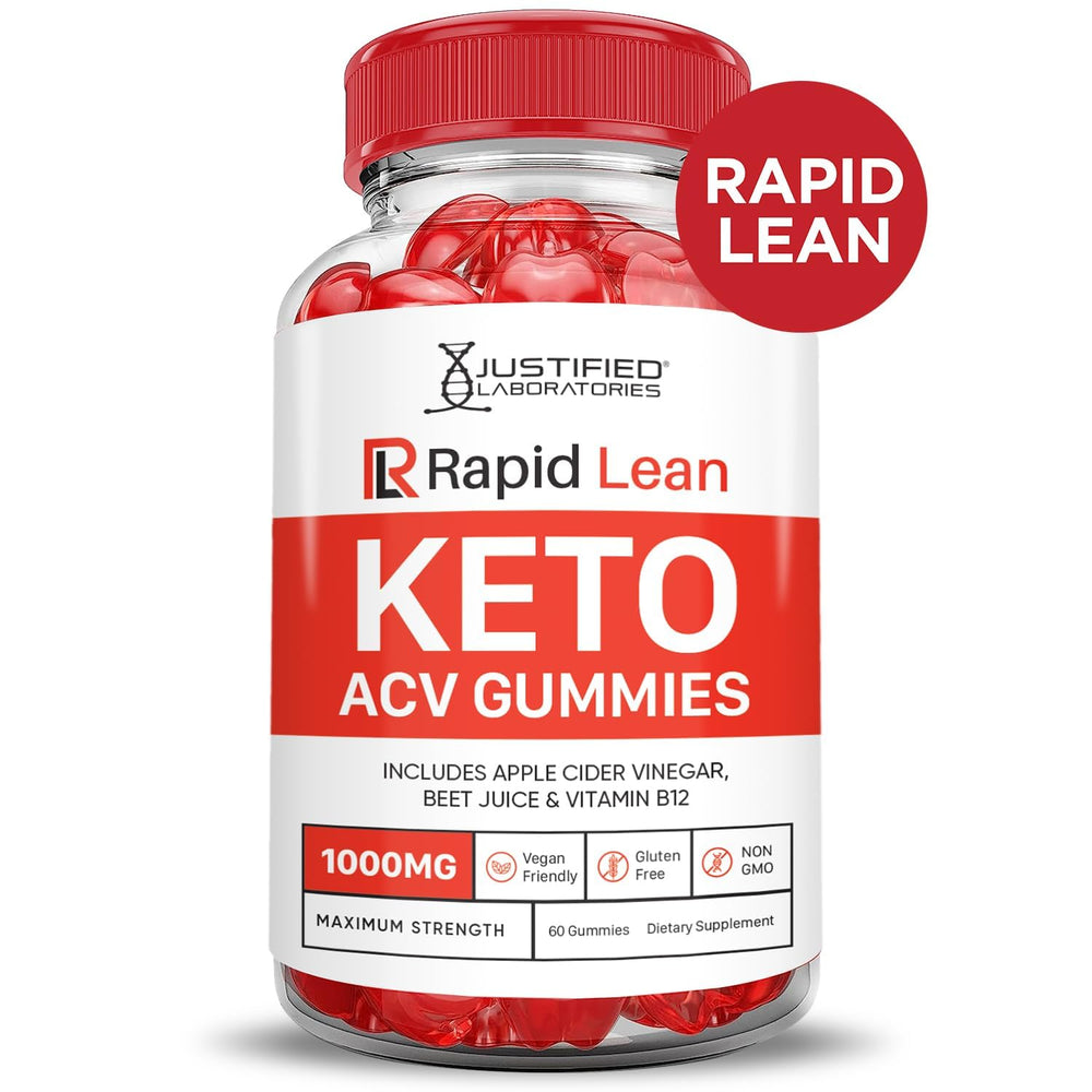 Third‑party tested and GMP‑certified production shown for Justified Laboratories Rapid Lean Keto ACV Gummies.