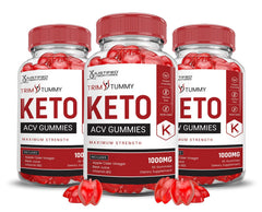 Justified Laboratories Trim Tummy keto ACV gummies bottle for convenient daily chew.