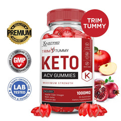 Close-up of gummy texture from Justified Laboratories Trim Tummy Keto ACV.