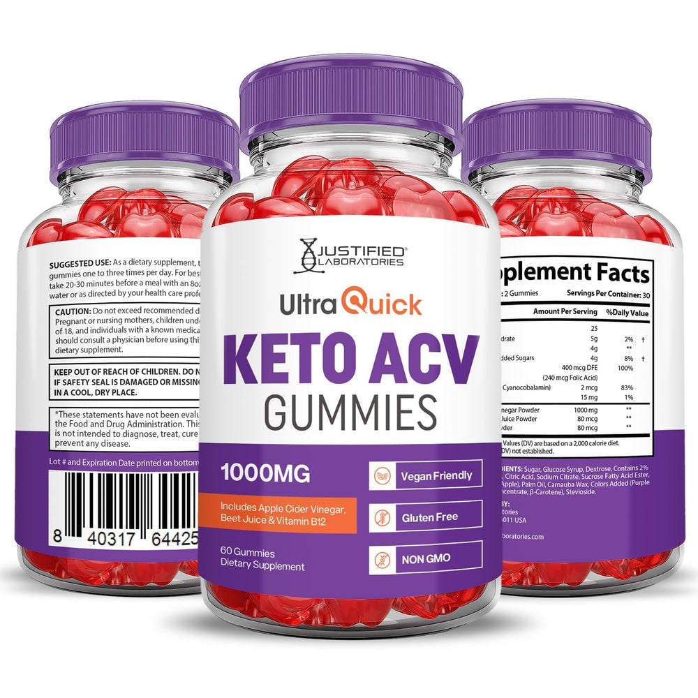 Justified Laboratories Ultra Quick Keto ACV Gummies undergo third-party testing for safety.