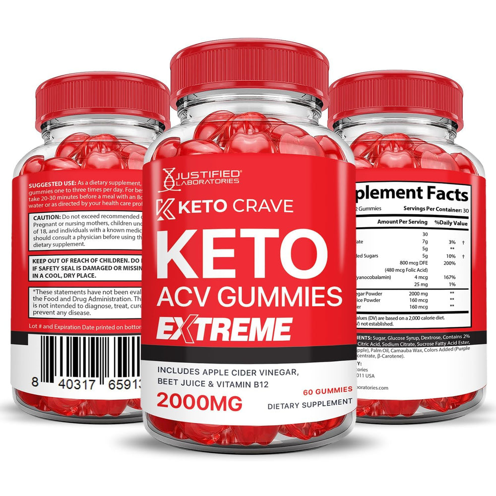 Justified Laboratories ACV gummies serving with glass of water demonstrating daily routine.