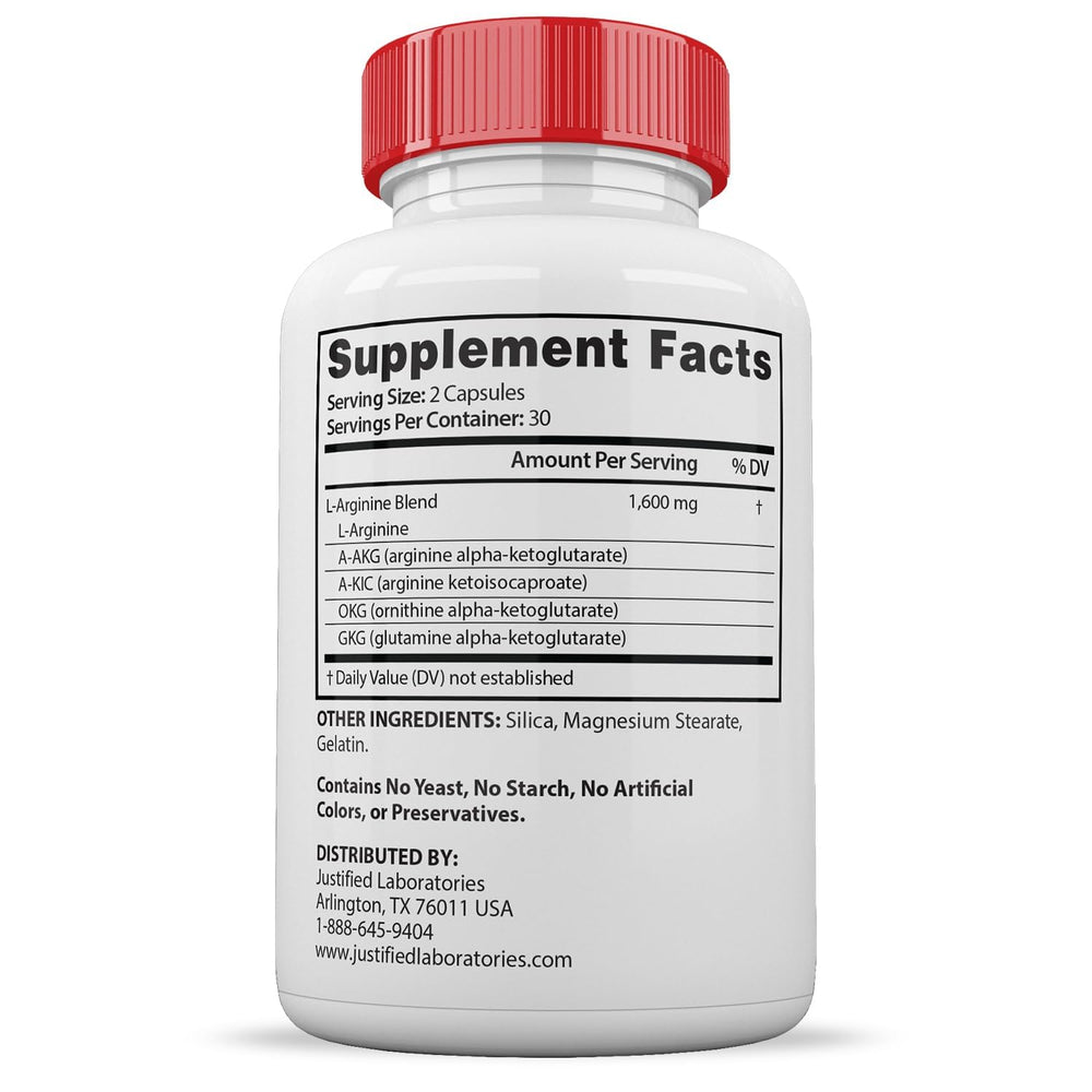 Justified Laboratories Vital Grow XL Extreme packaging highlights 1600MG proprietary blend