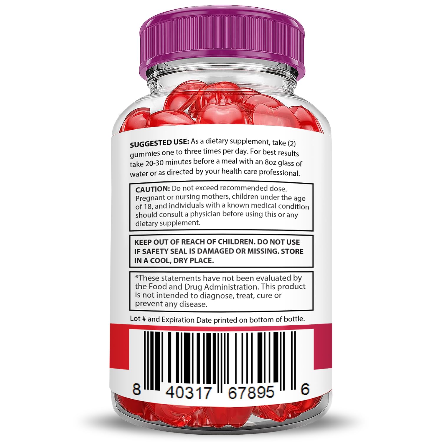 Justified Laboratories Xtreme Fit Keto ACV Gummies nutrition panel highlights vegan non-GMO