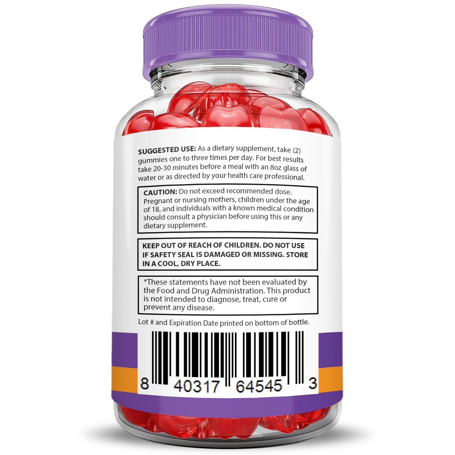 Justified Turbo Ripped Keto Gummies label emphasizing gluten-free, gelatin-free.