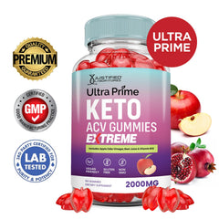 Justified Ultra Prime Keto ACV Gummies bottle shown for quick daily chew.