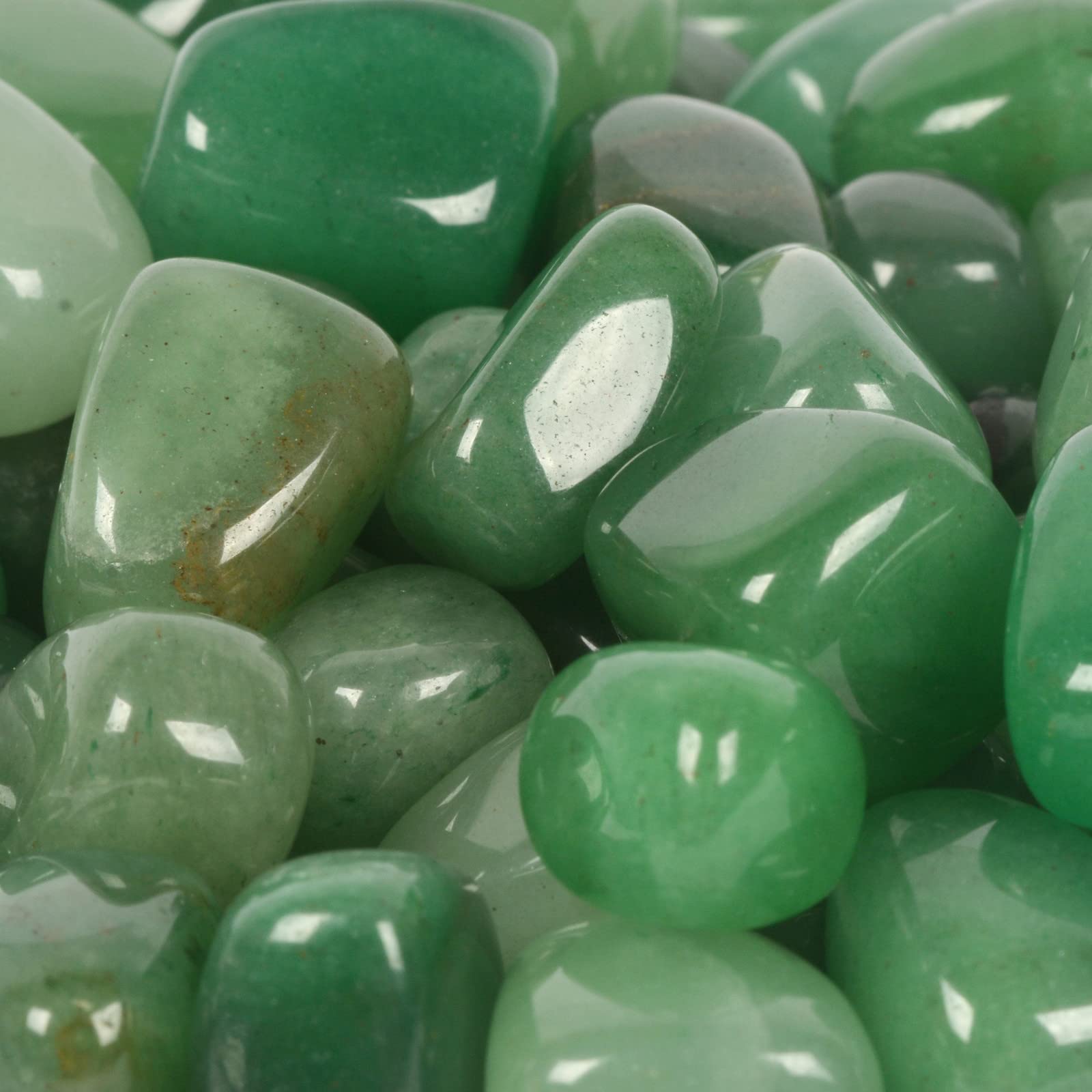 Justinstones 100g green aventurine stone for decorative display and prosperity-friendly setups.