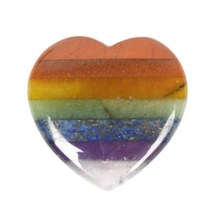 Justinstones 7 chakra thumb stone for calm focus and mindful grounding.