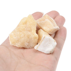 Justinstones calcite tumbled stones show color and smooth finish.