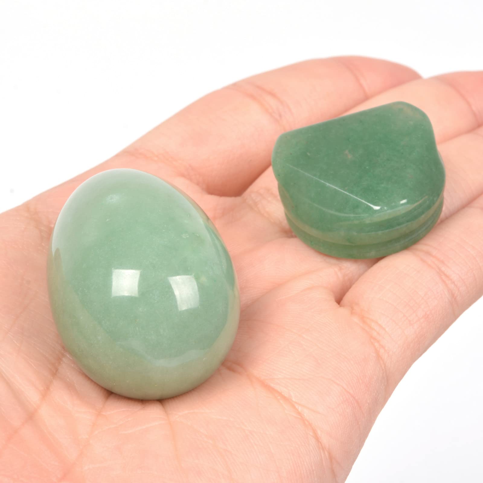 Justinstones crystal egg meditation aids centering during mindful sessions.