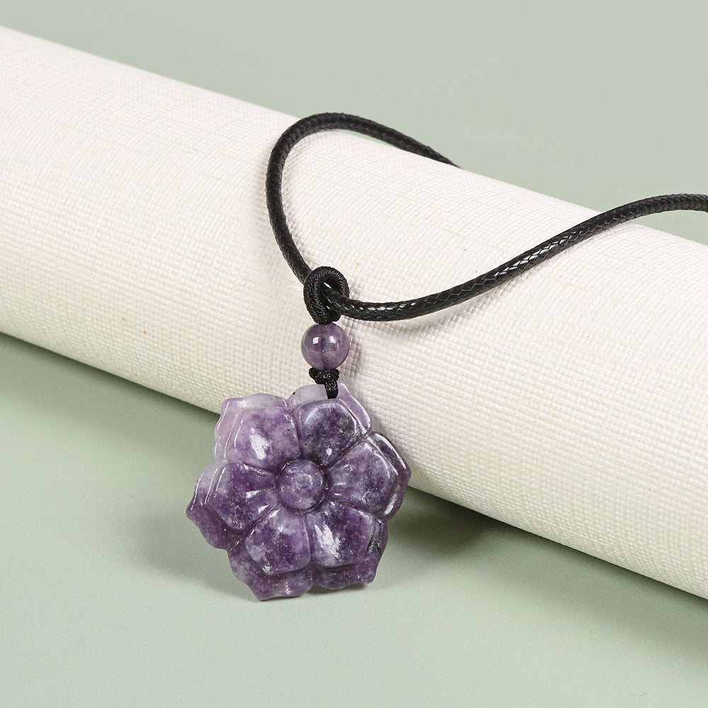 Justinstones flower pendant back detail, flat back design for comfortable wear