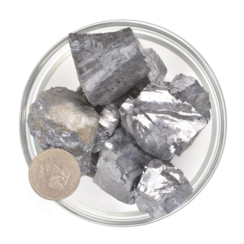 Justinstones Galena crystal closeup showing natural facets for energy balance
