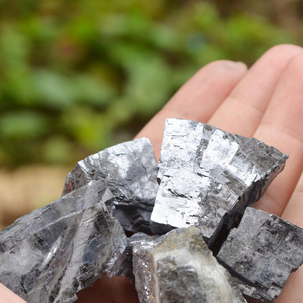Justinstones Galena crystal on office desk to inspire focus