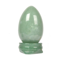 Justinstones green aventurine egg for calm desk meditation.