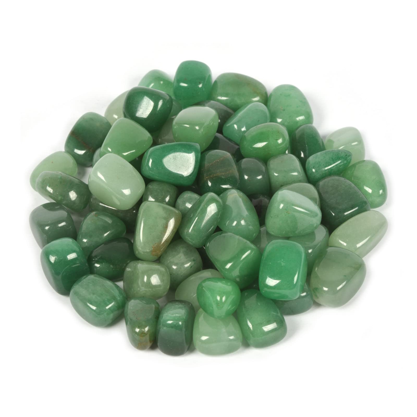 Justinstones green aventurine tumbles for calm spaces and positive vibes.
