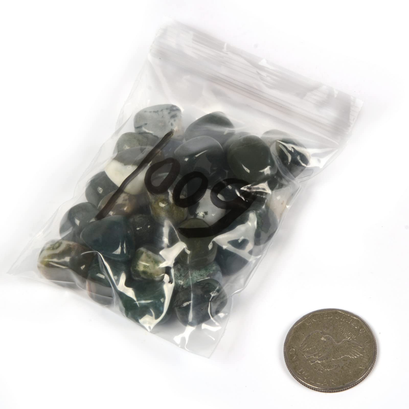 Justinstones moss agate home decor piece adds serene ambiance to any room