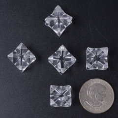 Justinstones natural clear quartz, variations included, five-piece set.