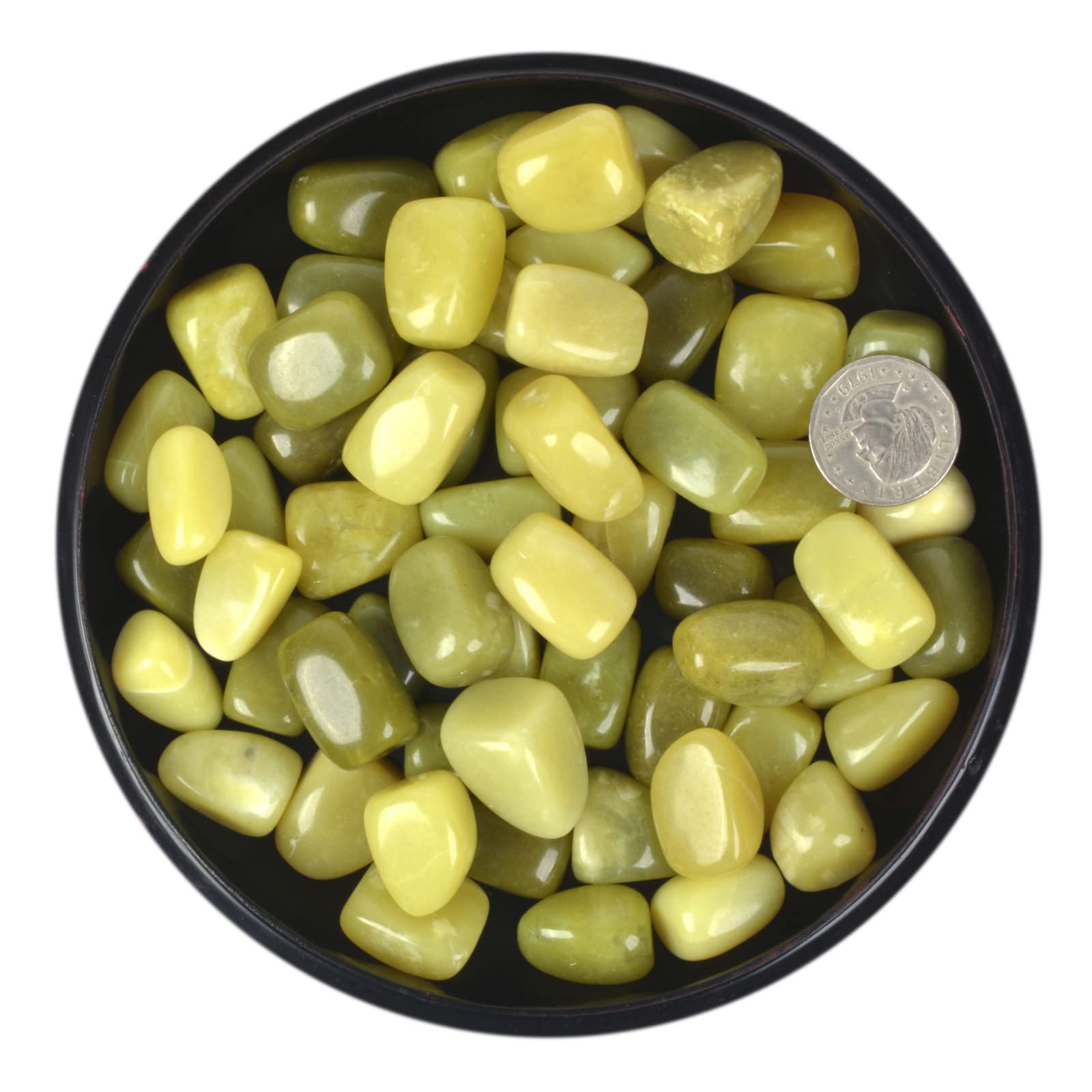 Justinstones olive nephrite stones soaked to reveal color richness