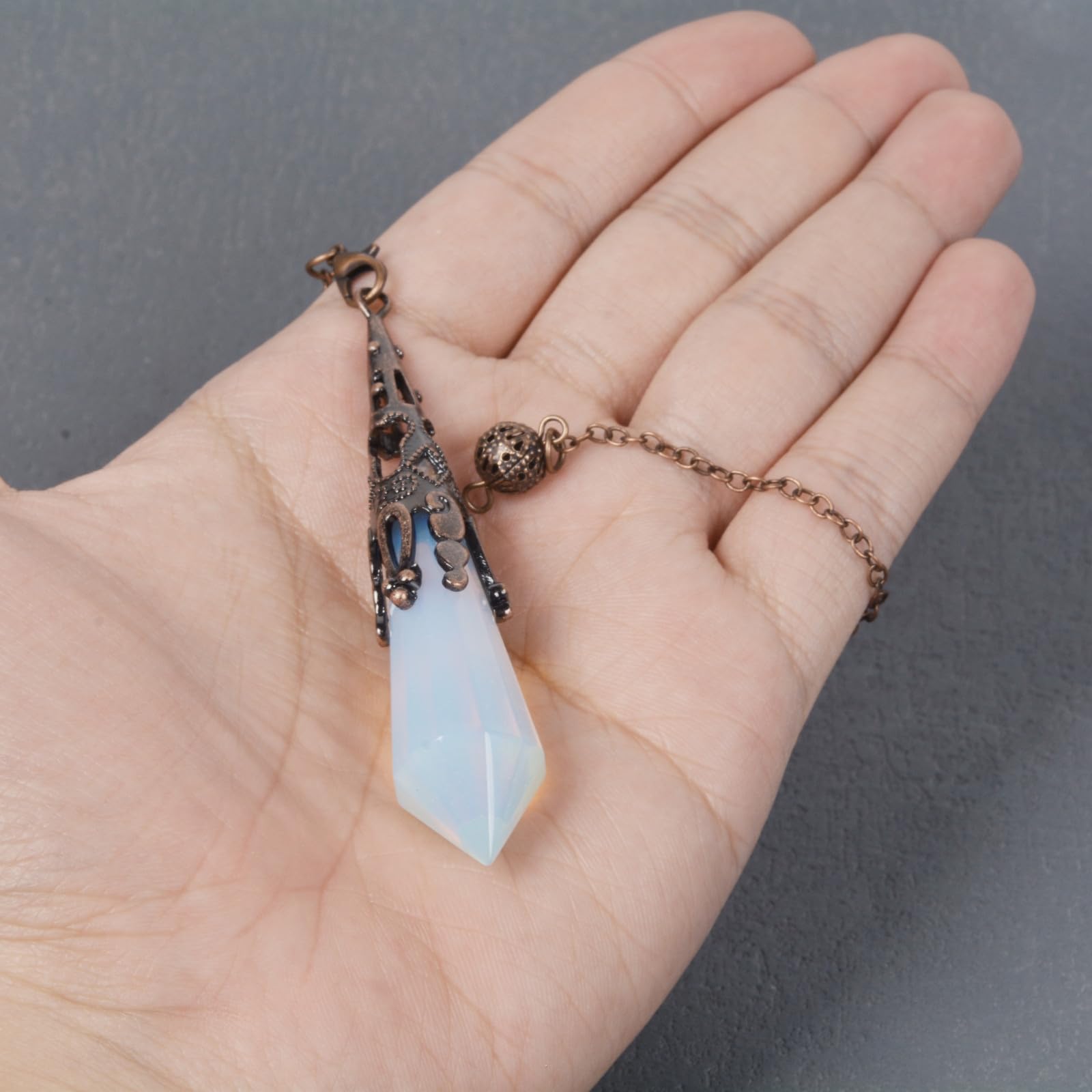 Justinstones Opalite pendulum gift idea for mindful gifting and spiritual moments.