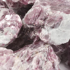 Justinstones purple mica natural crystal bulk pieces for weddings and home decor.