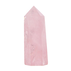 Justinstones Rose Quartz Crystal Tower with hexagonal point for meditation and energy balance