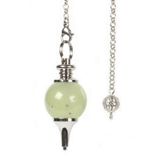 Justinstones Xinshan Jade Infinite Stone pendulum 40mm ideal for divination sessions