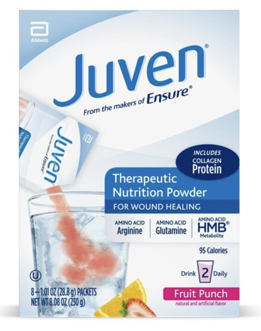 Juven therapeutic nutrition drink powder tub, convenient wound support at home