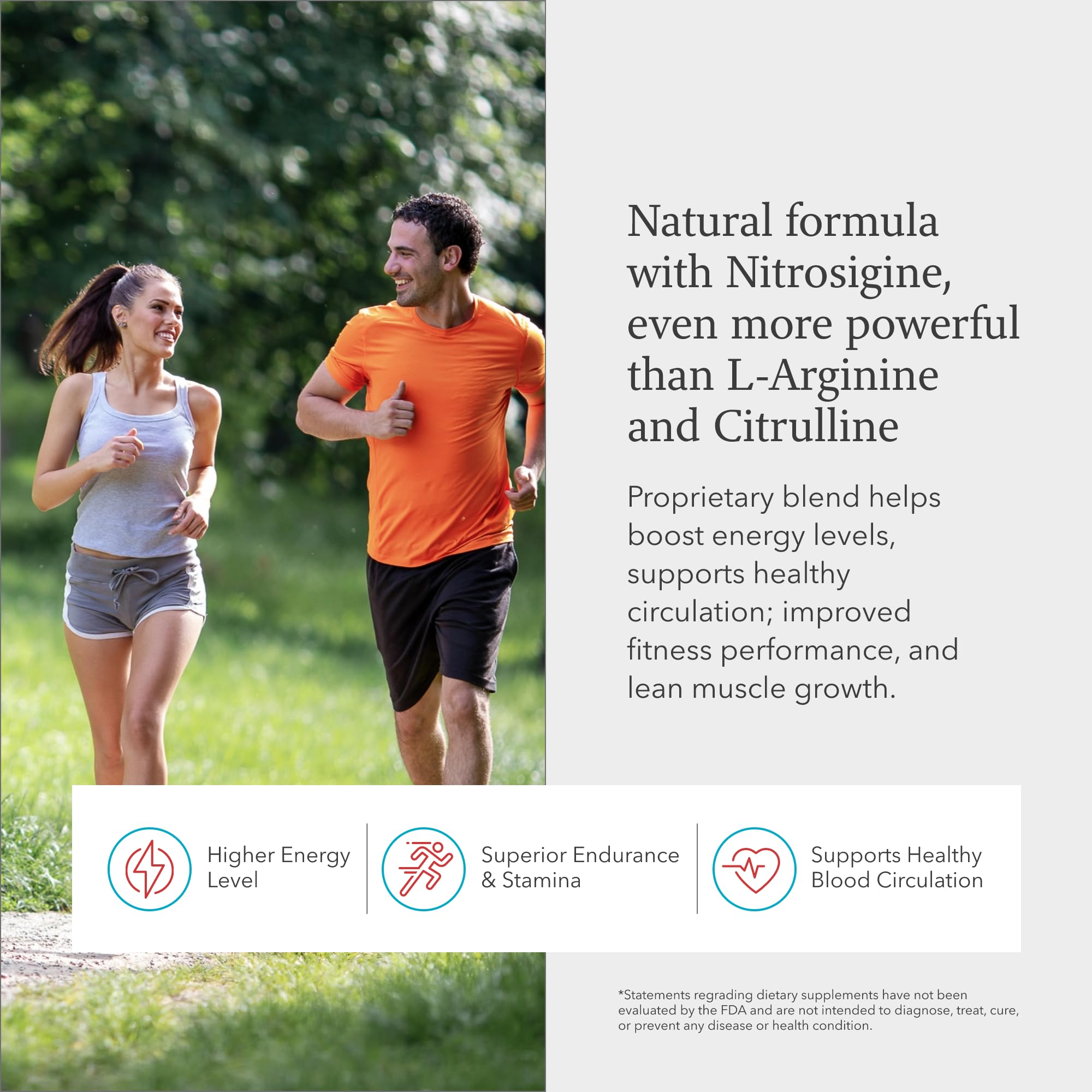 Juvenon BloodFlow-7 bottle pour demonstrating quick daily use for energy and focus
