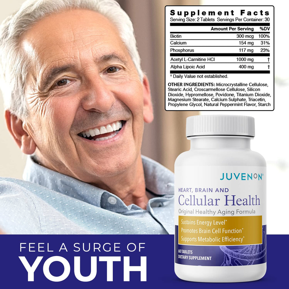 Juvenon ingredients close-up showing amino acids and nutrients.