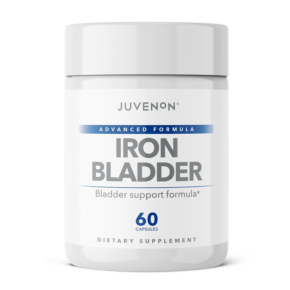 Juvenon Iron Bladder bottle front view for convenient bladder support