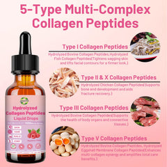 JUIWEFKK raspberry liquid collagen pour shows fast absorption for daily wellness