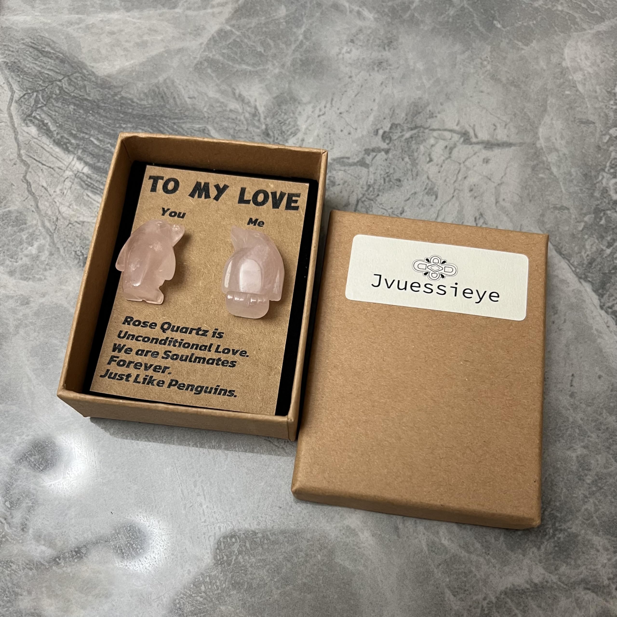 Jvuessieye Rose Quartz gift for Valentine’s Day, a thoughtful couple keepsake.