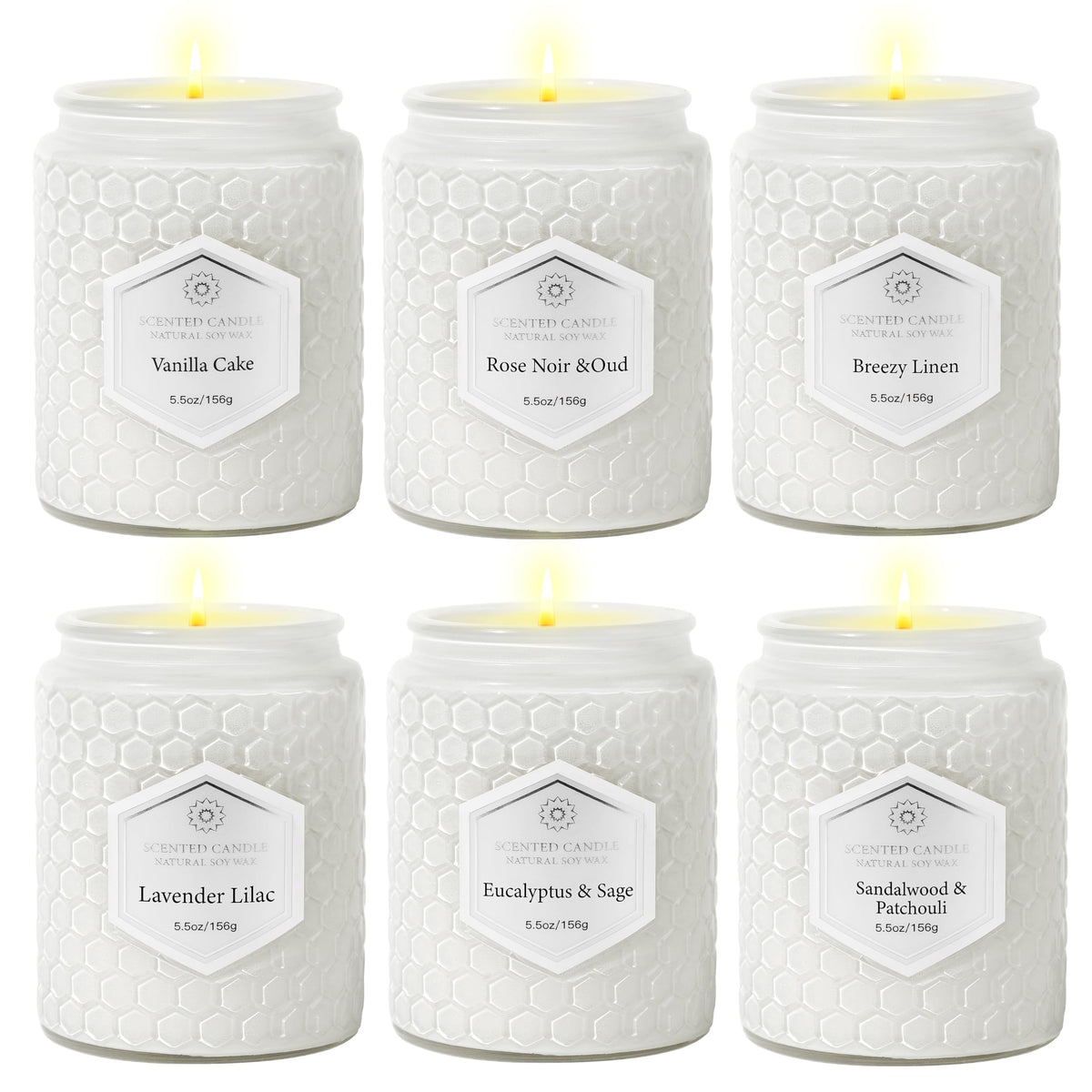 JXDLSQ Rose Noir & Oud candle jar for calming ambiance